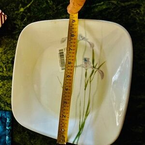 Corelle Shadow Iris dinner plates-4. New